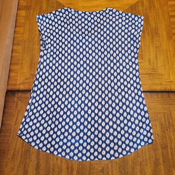 Michael Kors Red, White & Blue Printed Top - Picture 6 of 10